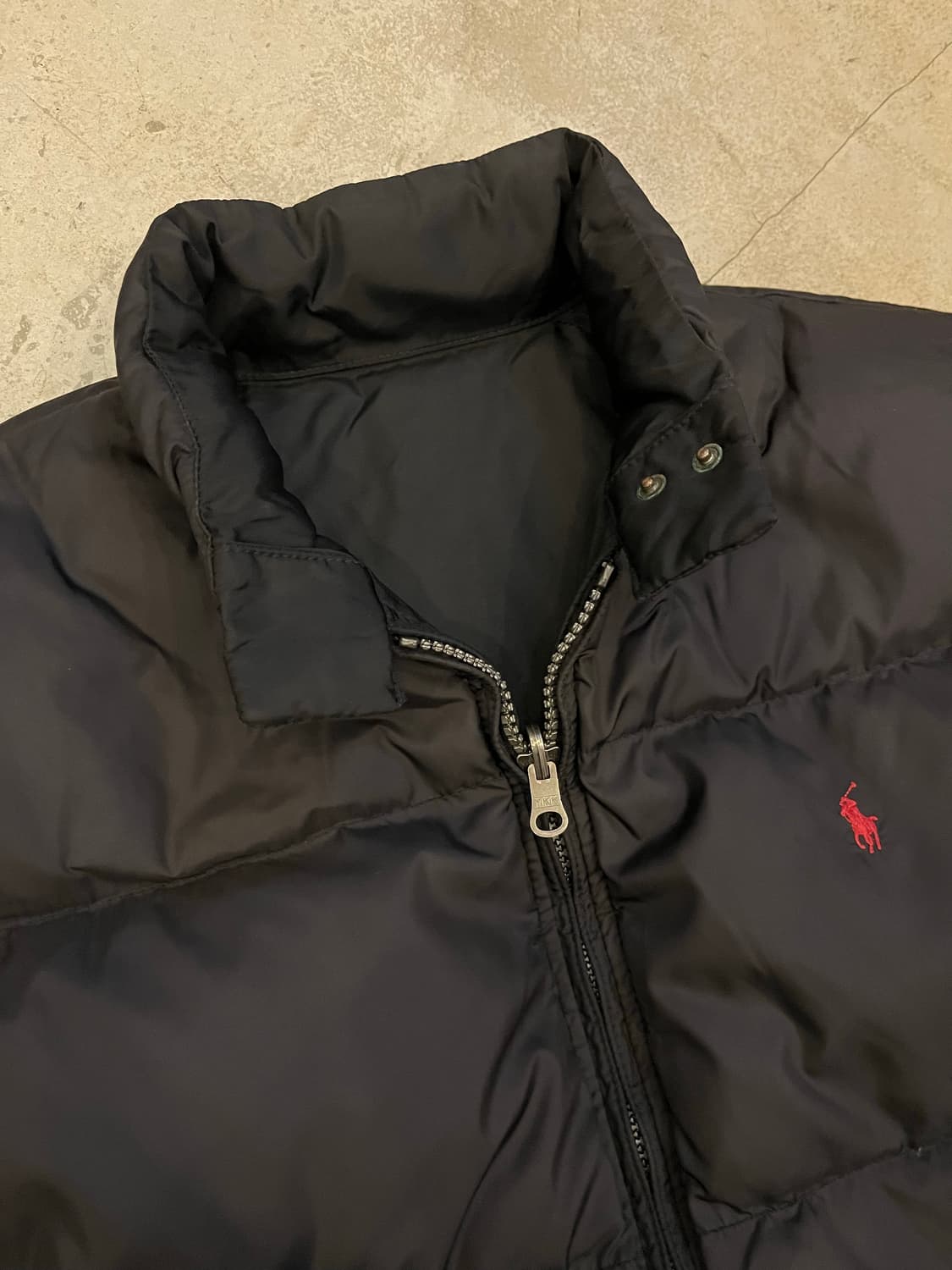 빈티지 폴로 랄프로렌 리버시블 헤링턴 다운점퍼 상품이미지5