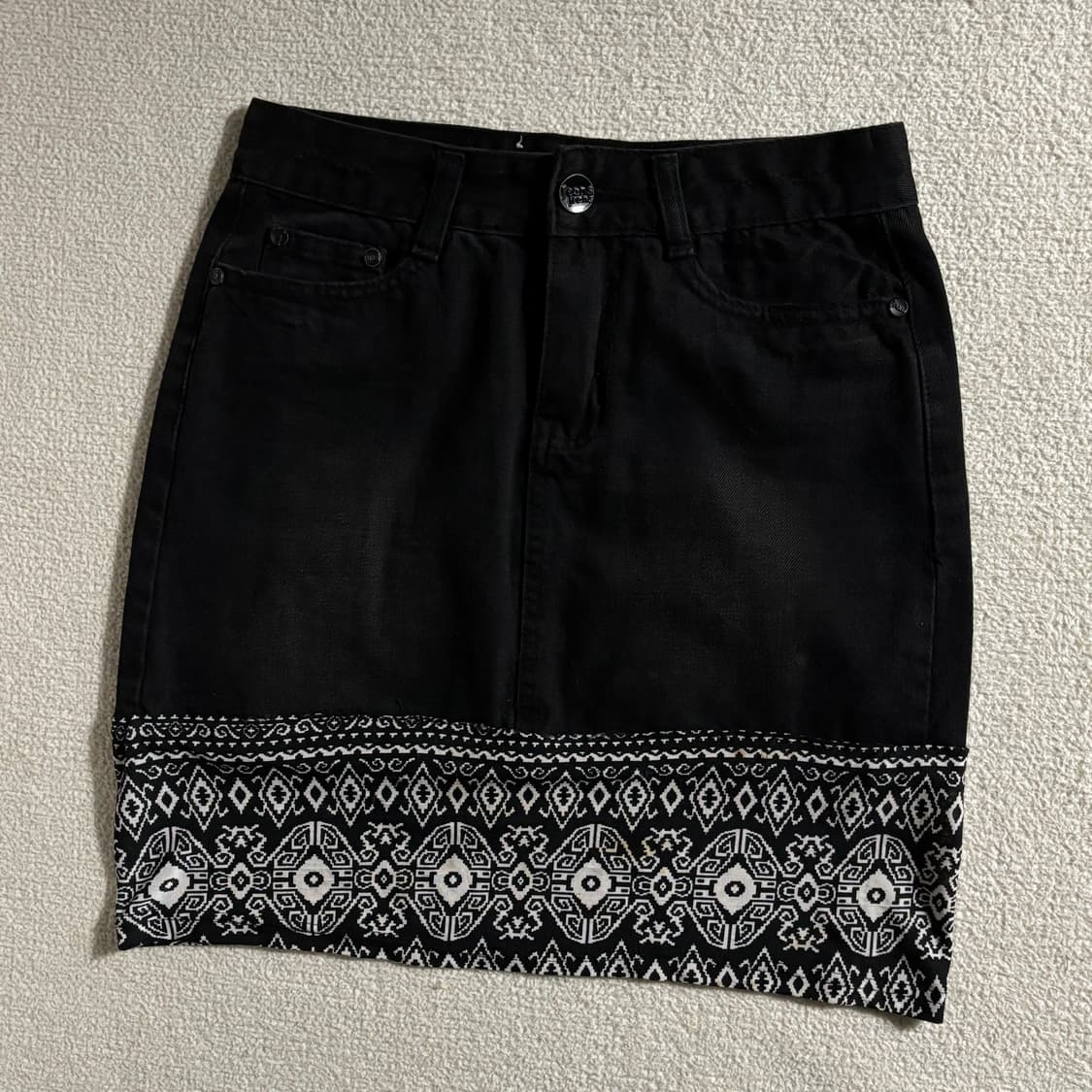 빈티지 TTE JAENG YI 블랙 스커트 상품이미지1