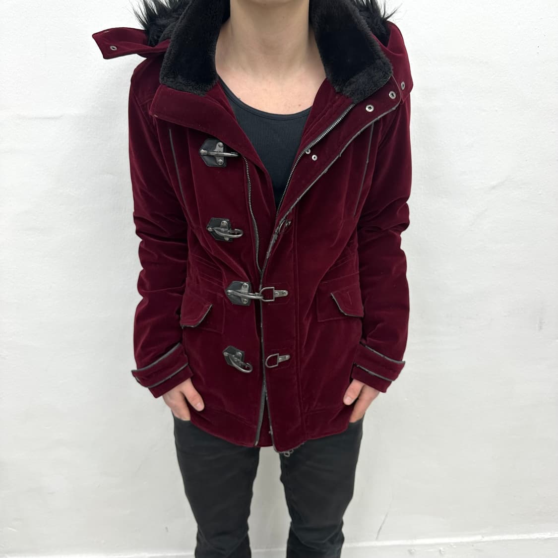 Semantic design velvet fur jacket  상품이미지1