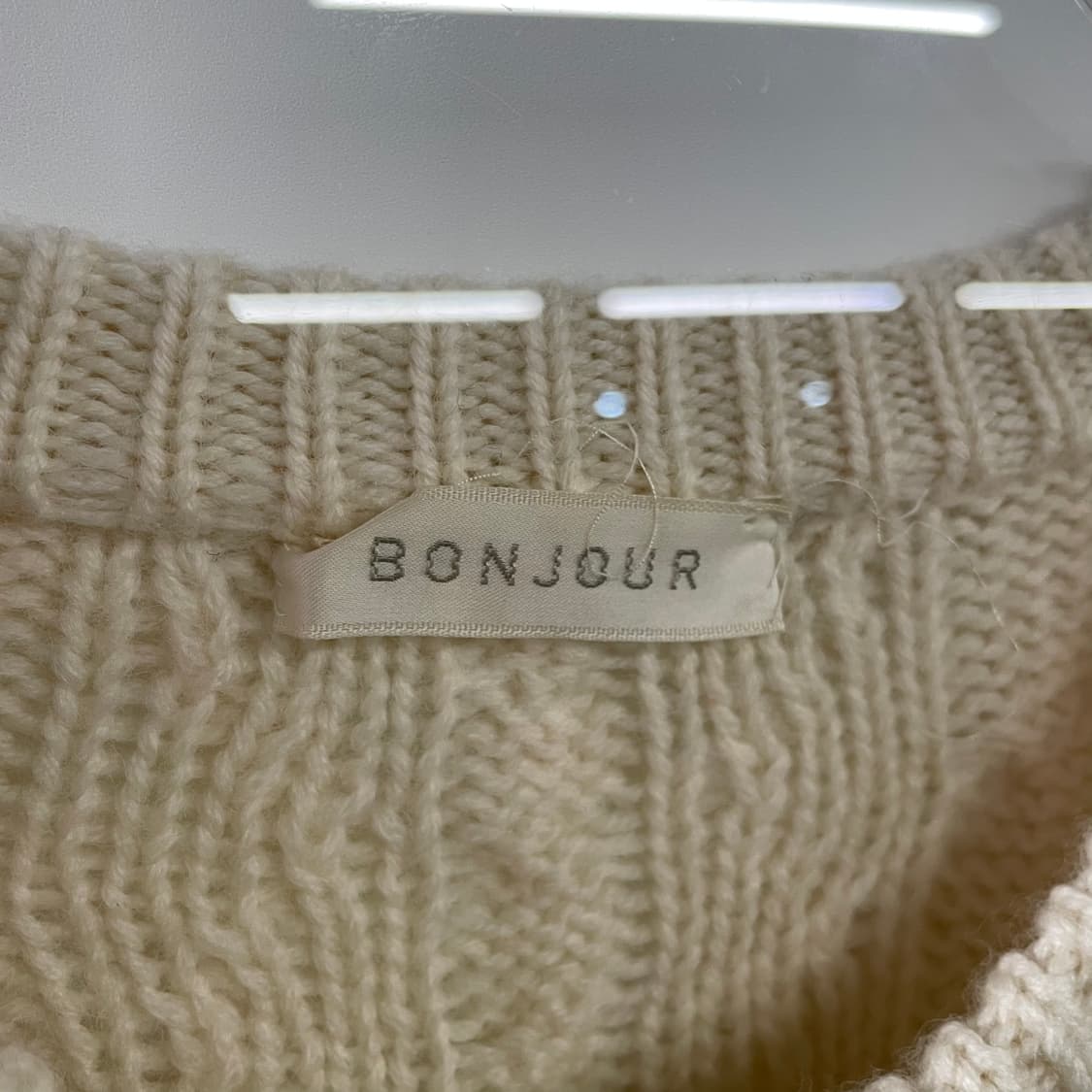 봉쥬르 피셔맨 케이블 울 가디건 상품이미지8