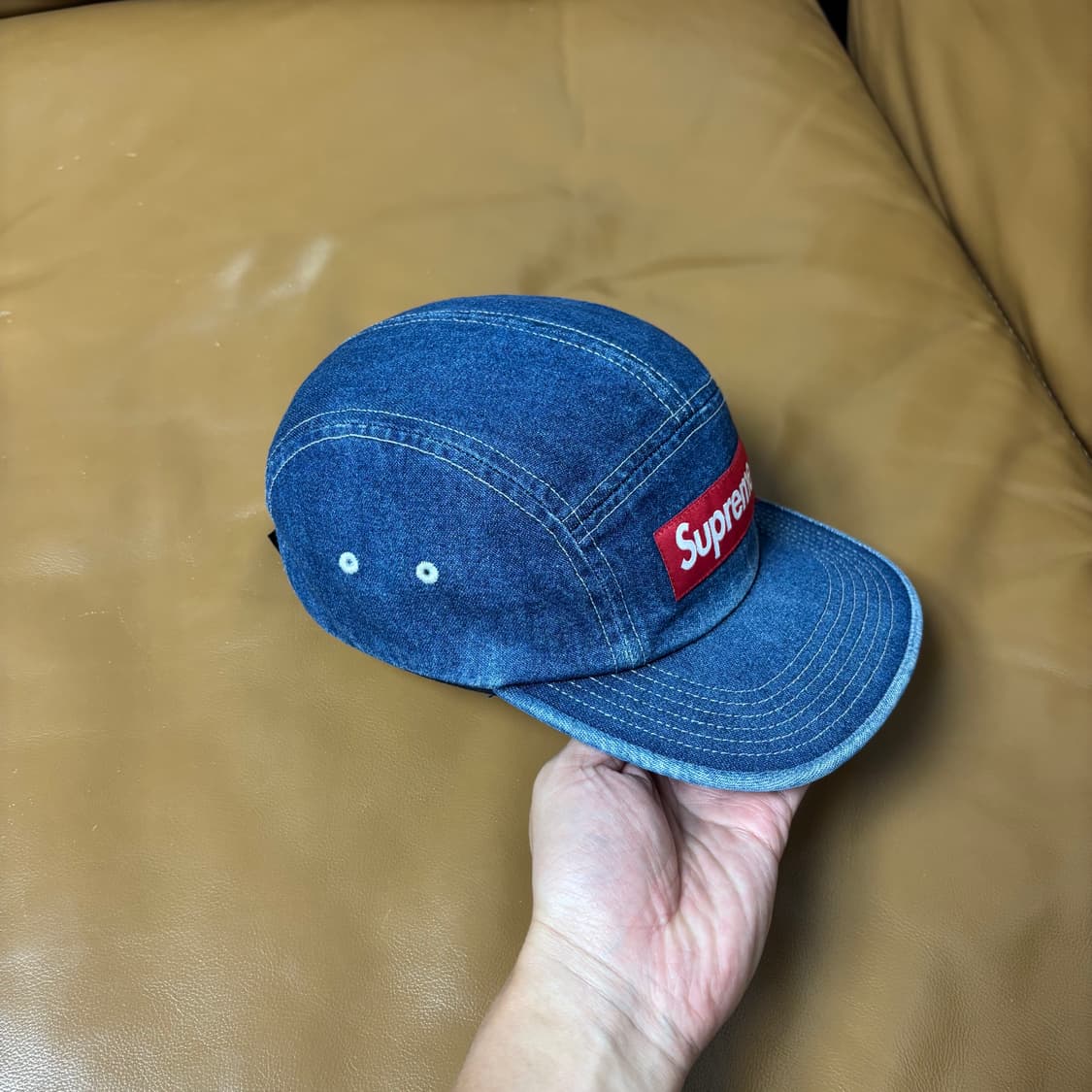 Supreme 슈프림 워시드 데님 캠프캡 모자 (Washed Denim) 상품이미지3
