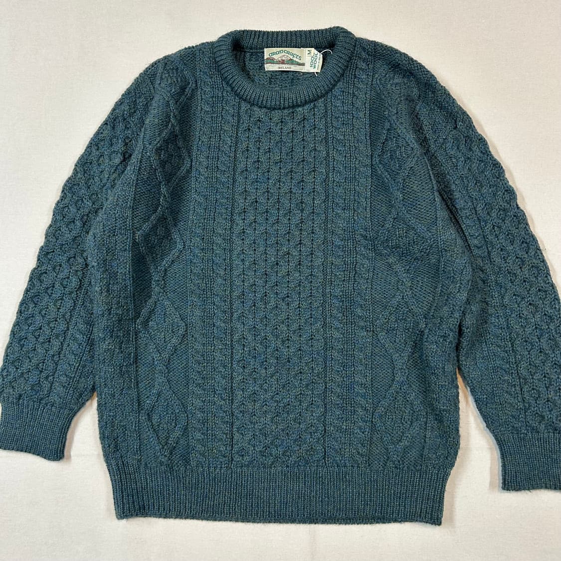 M) Aran Crafts 아란크래프트 피셔맨 울 니트 스웨터 상품이미지2