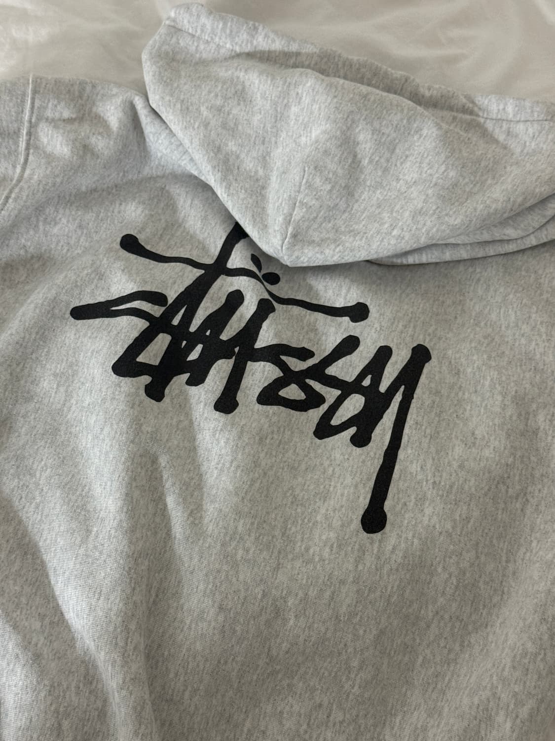 스투시 베이직 후드집업 애쉬헤더M 상품이미지3