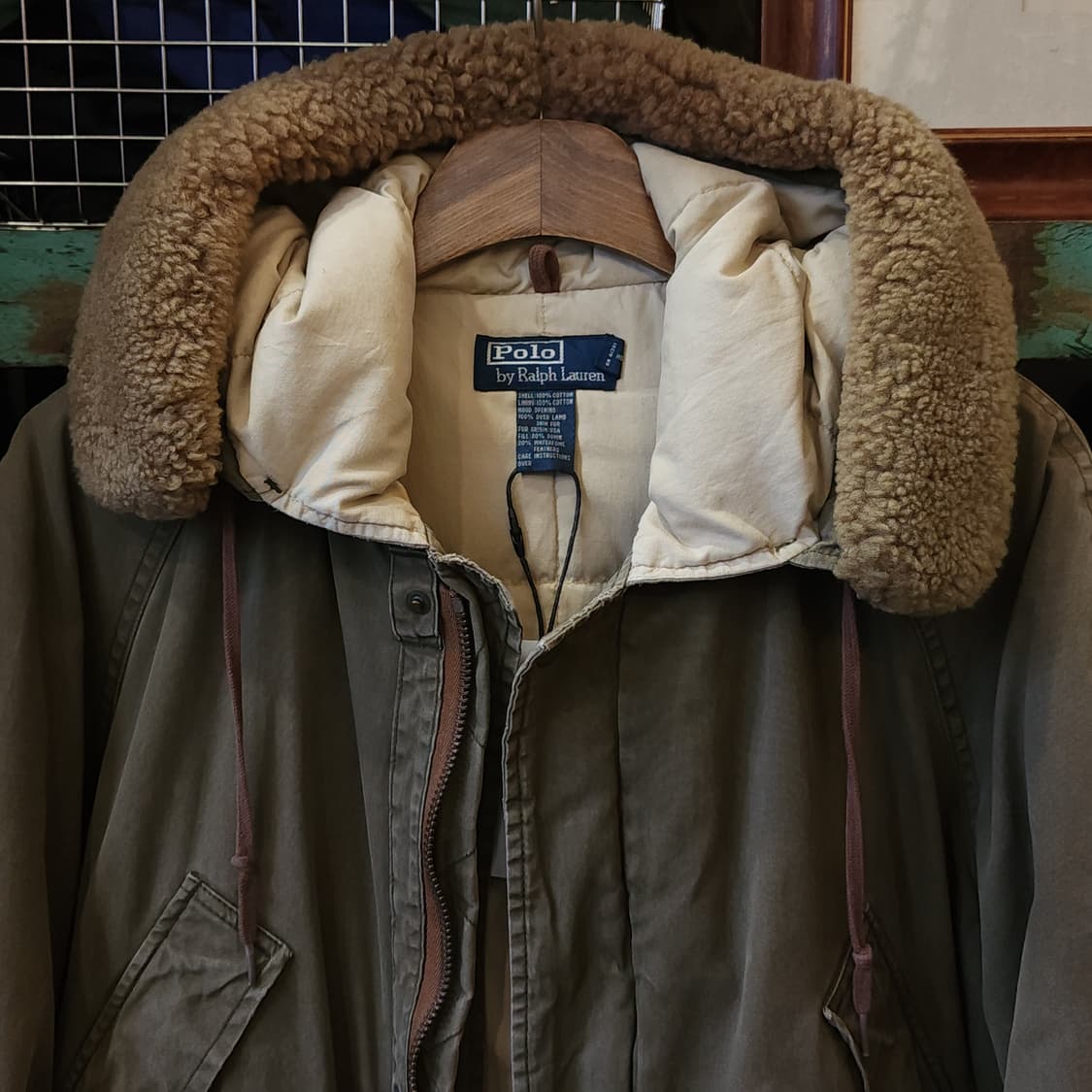 폴로 랄프로렌 밀리터리 b9 다운파카 M 상품이미지3