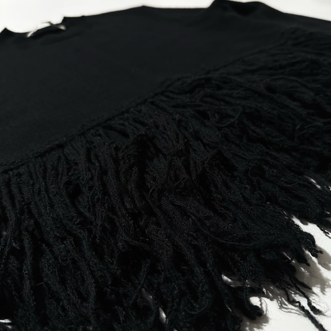 (매장판) 알렉산더 맥퀸 Mcq 프린지 크롭 니트 블랙 상품이미지6