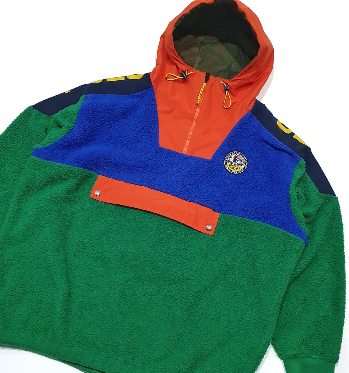 폴로컨트리 컬러블록 플리스 풀오버 xl (free) rrl 상품이미지5