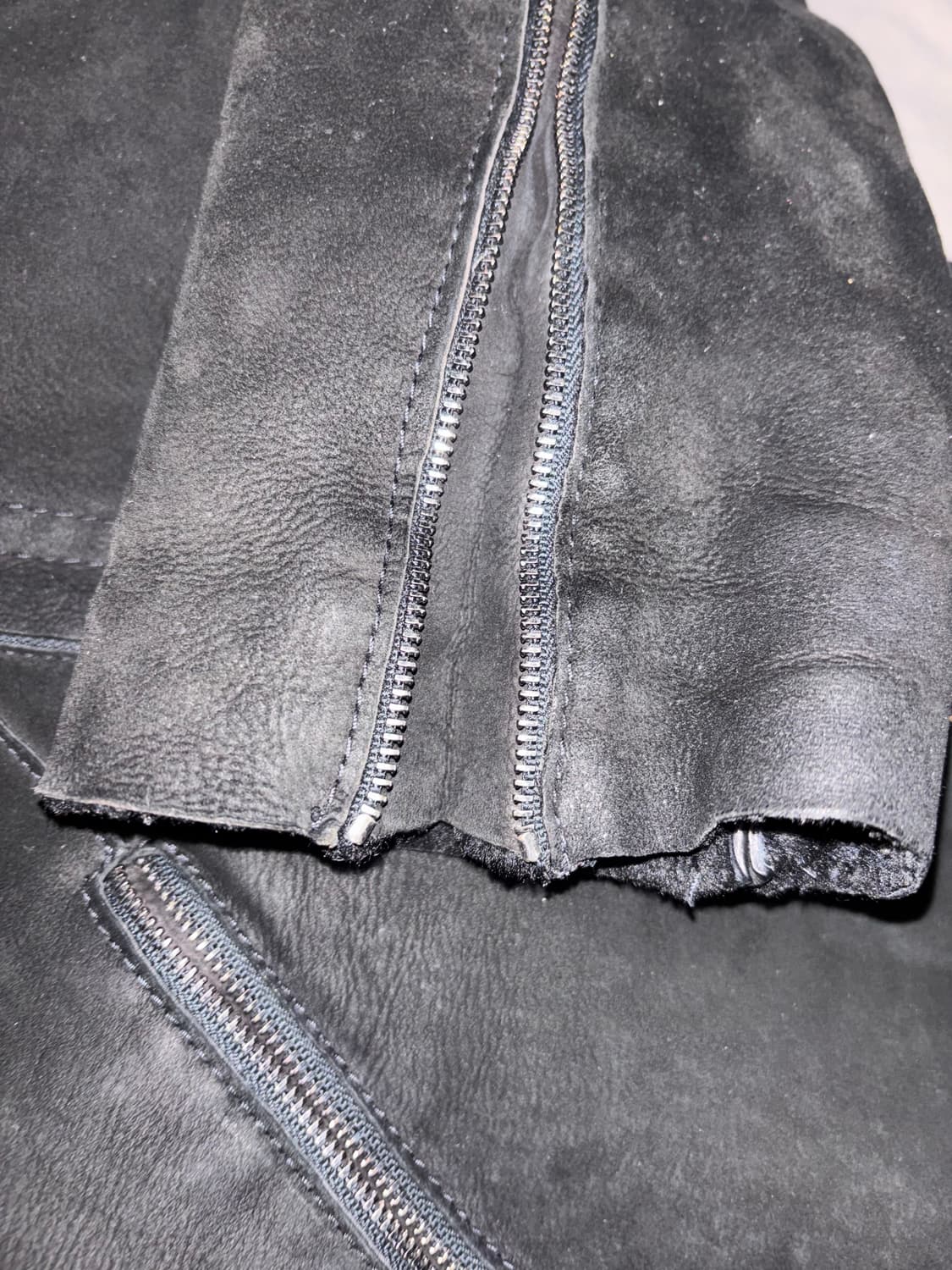 브라토비치 사선 후드 퍼 레더자켓 상품이미지4