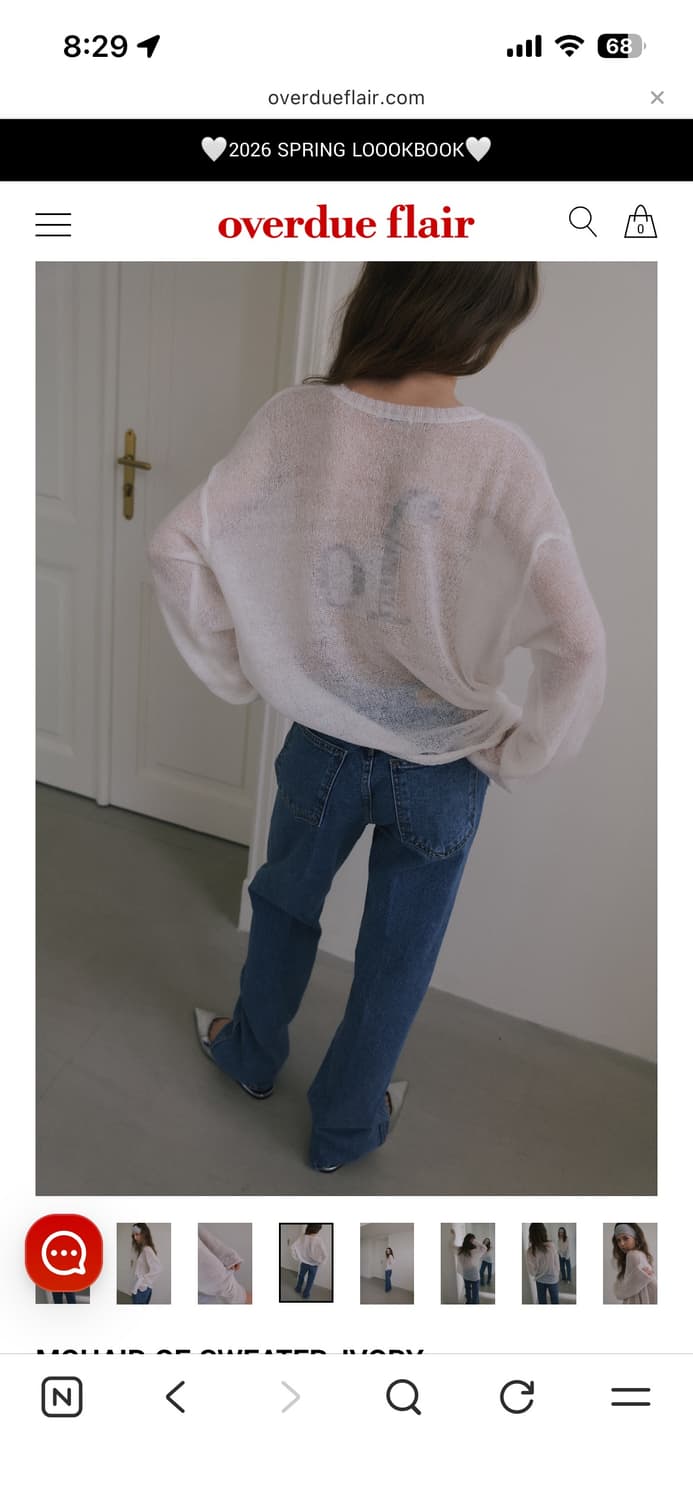 오버듀플레어 MOHAIR OF SWEATER_IVORY 상품이미지2