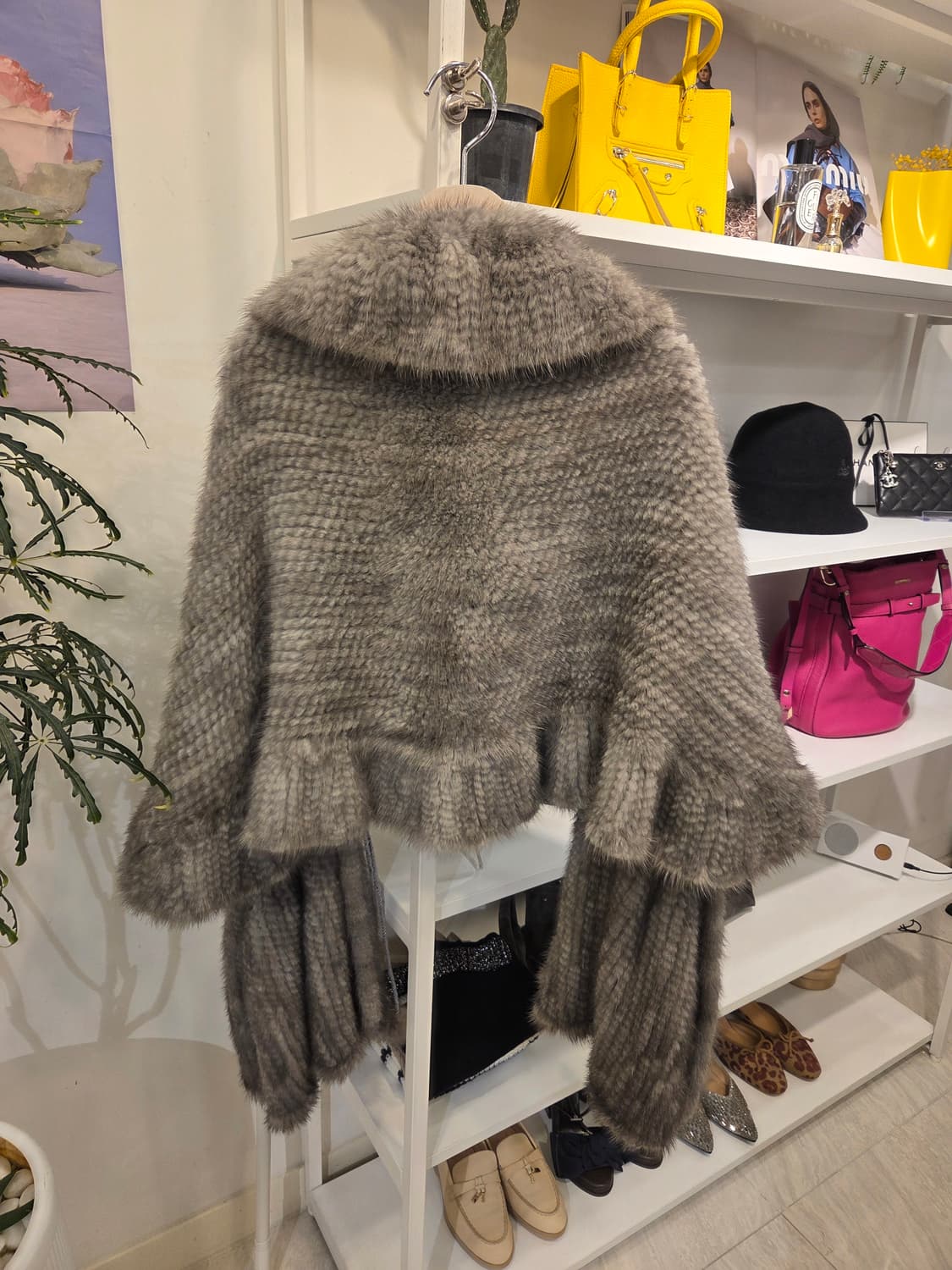 니팅 밍크 숄 상품이미지6