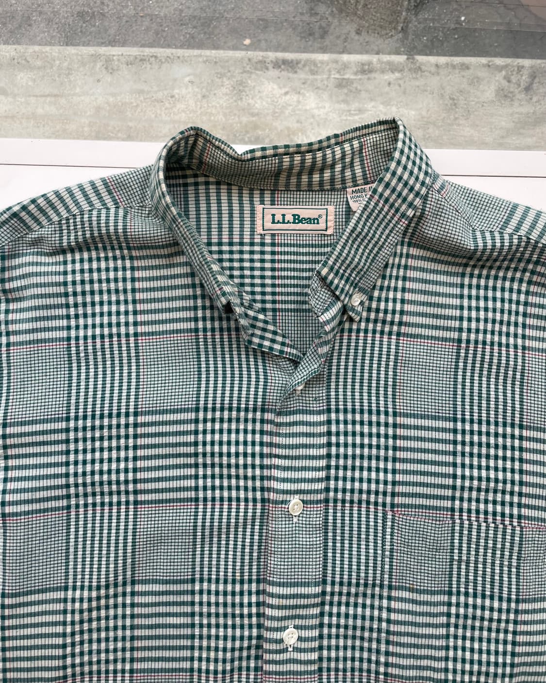 90’s L.L. Bean shirt (seersucker madras) 상품이미지6