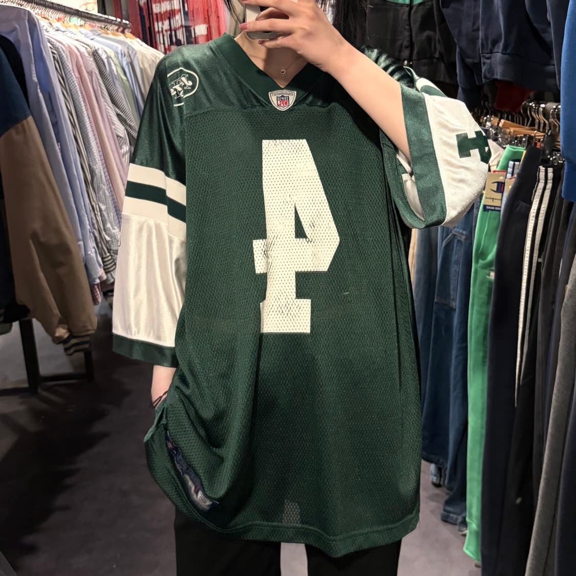 [IM] NFL X REEBOK 뉴욕 제츠 FAVRE No.4 그린 상품이미지1