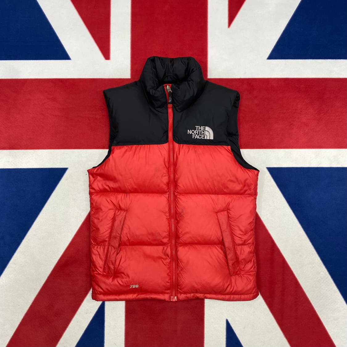 노스페이스 700 눕시 패딩조끼 85 실측 S 상품이미지1