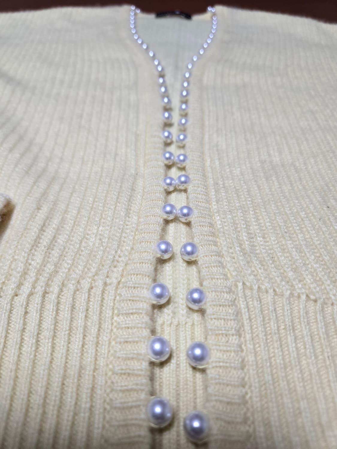 타카시마야 캐시미어 100% 리얼 진주 버튼 상품이미지8