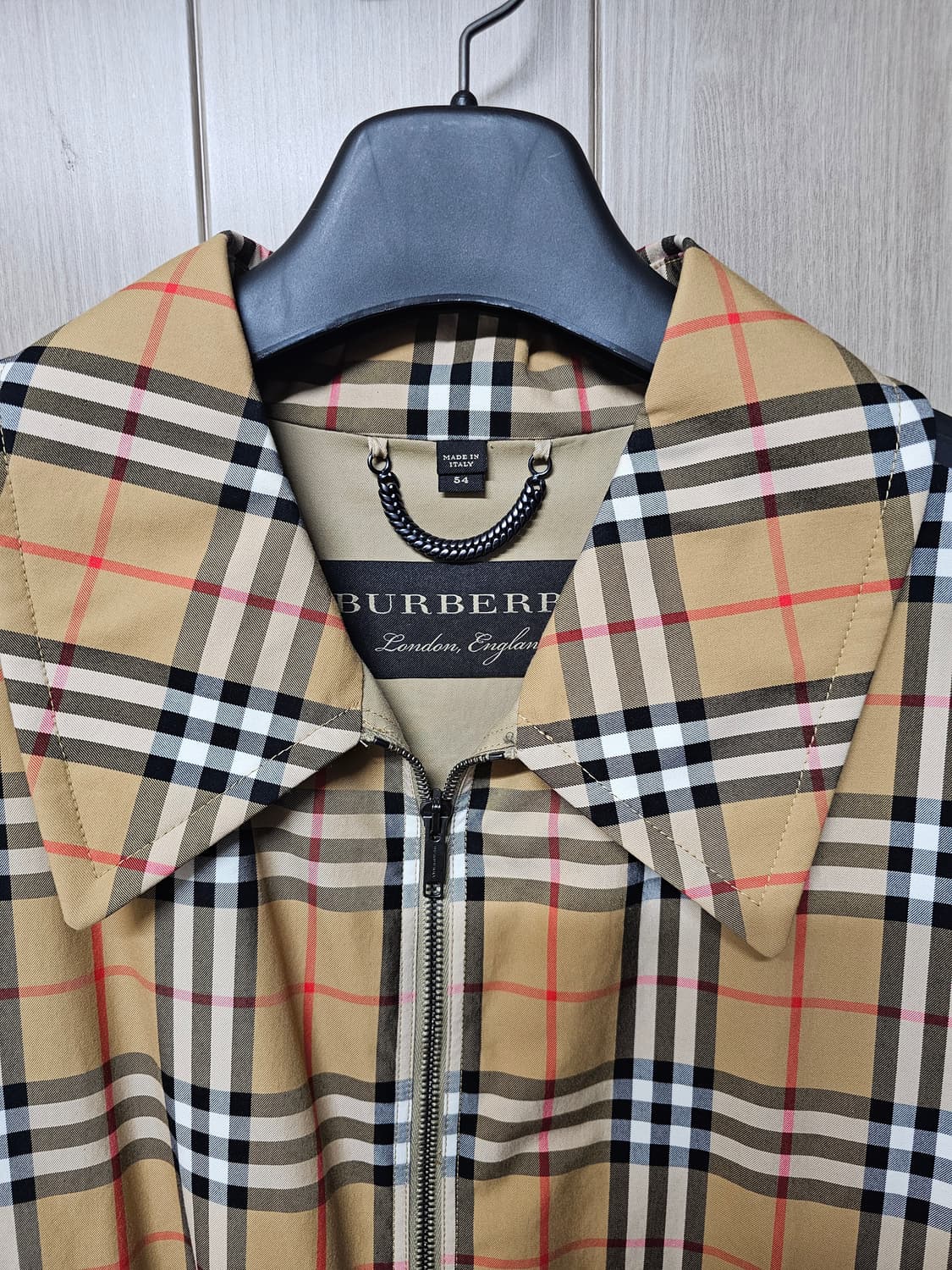 버버리 개버딘 해링턴 자켓 54사이즈 국내 110 노바 체크 상품이미지4