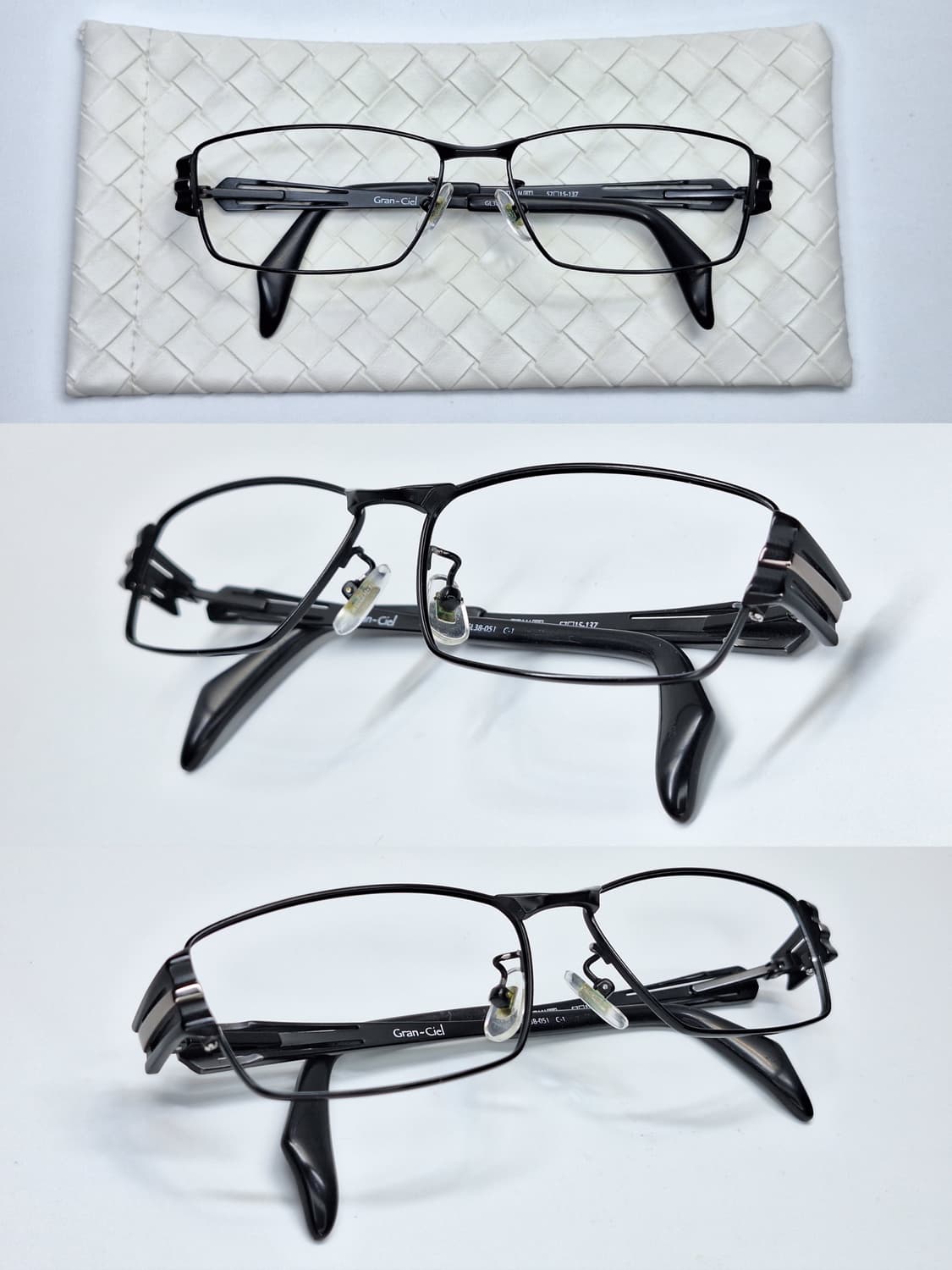 하세가와 Gran-Ciel GL38-051 매트블랙 웰링턴 안경테/일본  상품이미지9