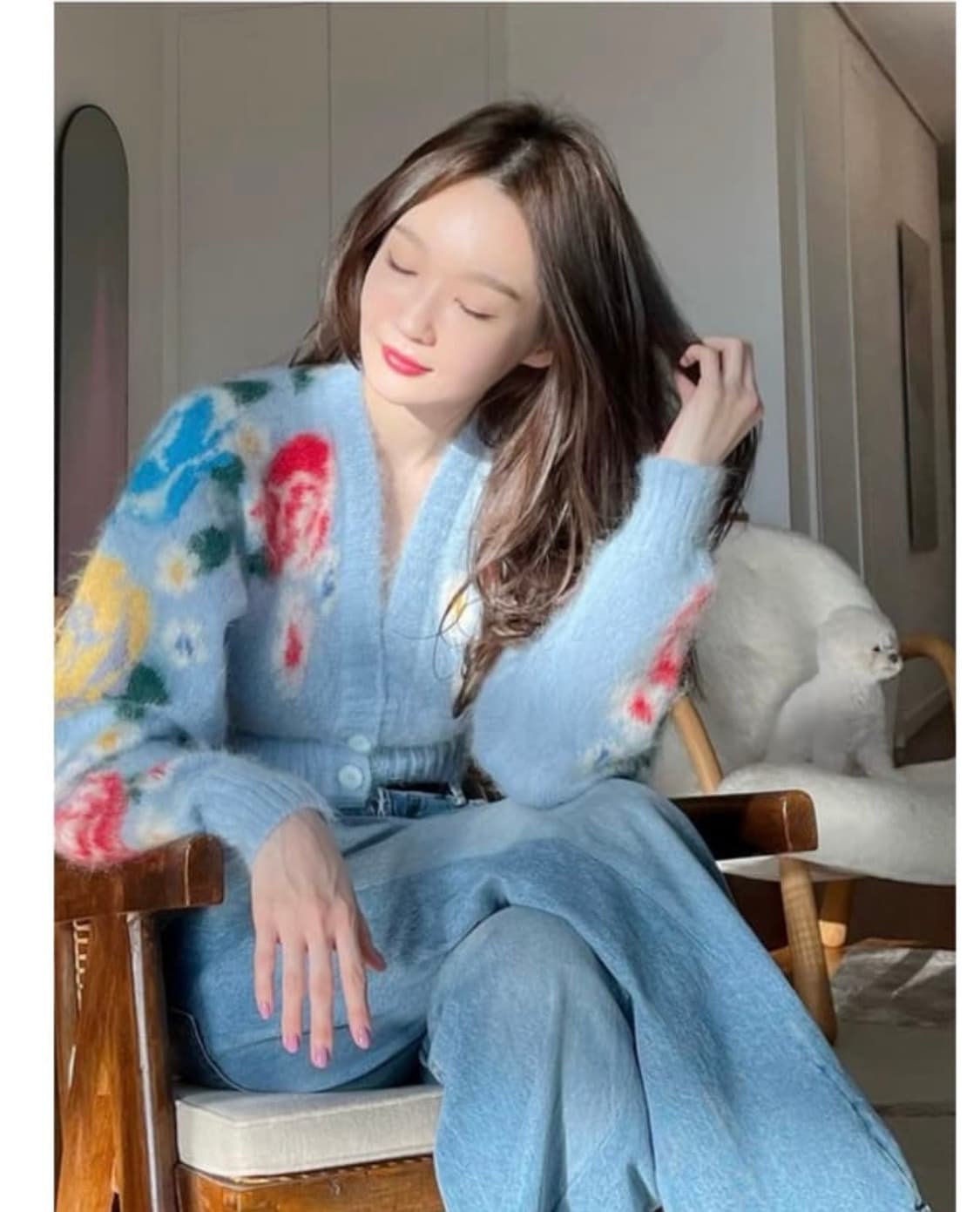 미우미우 모헤어 가디건 38 상품이미지5