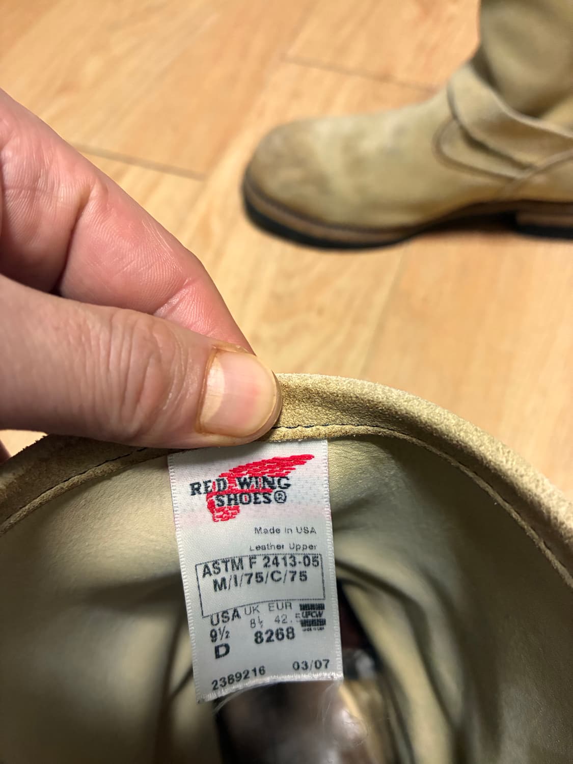 9.5D) 레드윙 8268엔지니어부츠 상품이미지2