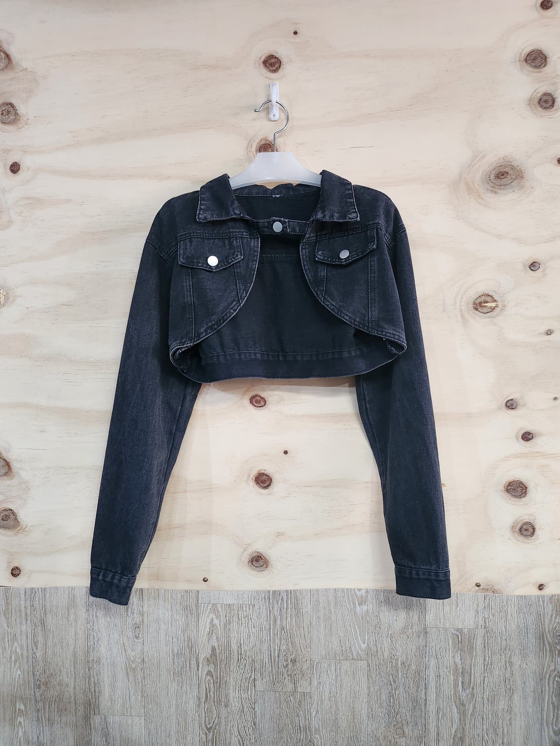 145) 여성 데님 크롭 볼레로 자켓 상품이미지1