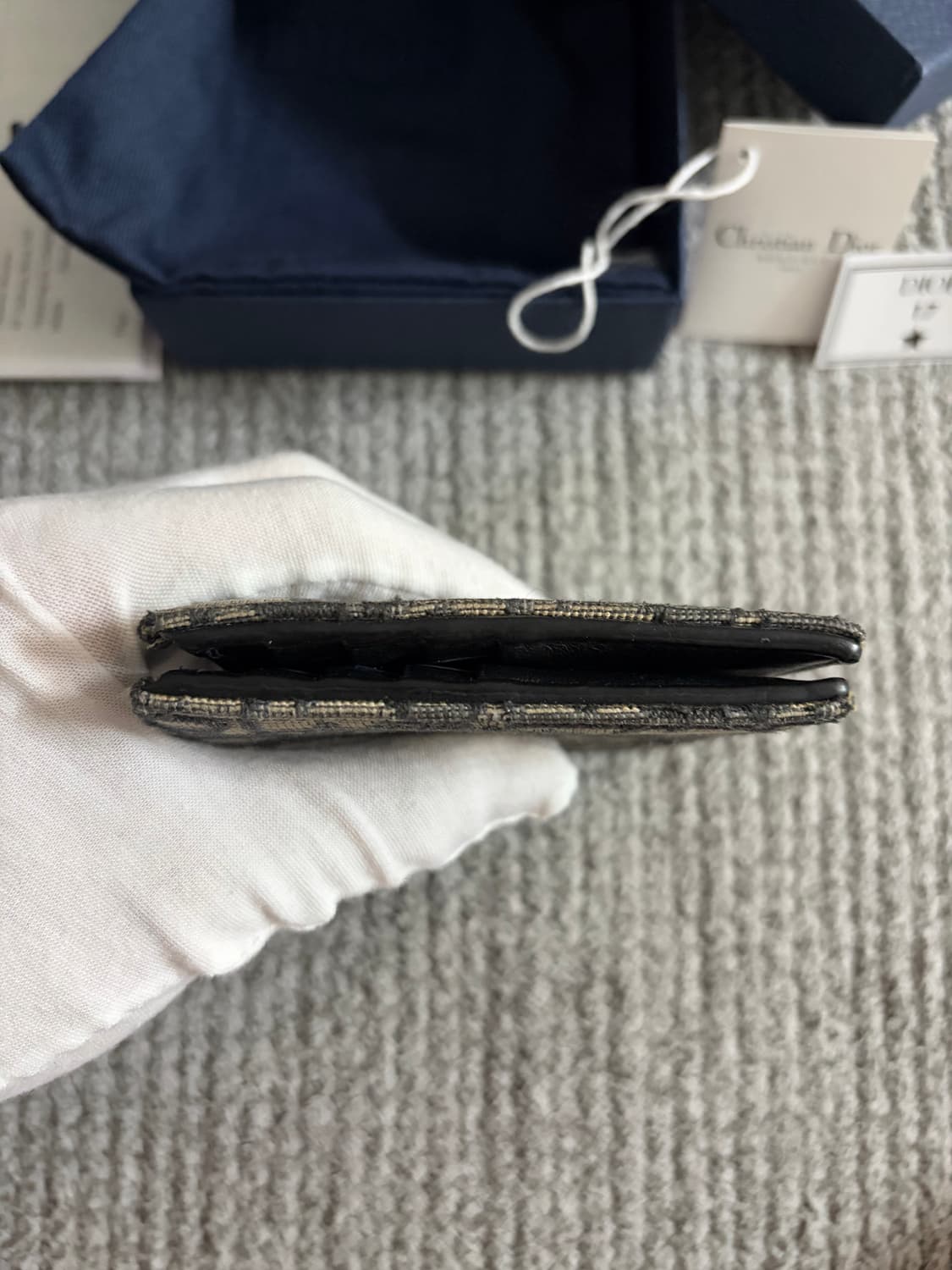 (상태최상, 풀구성) 디올 오블리크 반지갑 상품이미지6