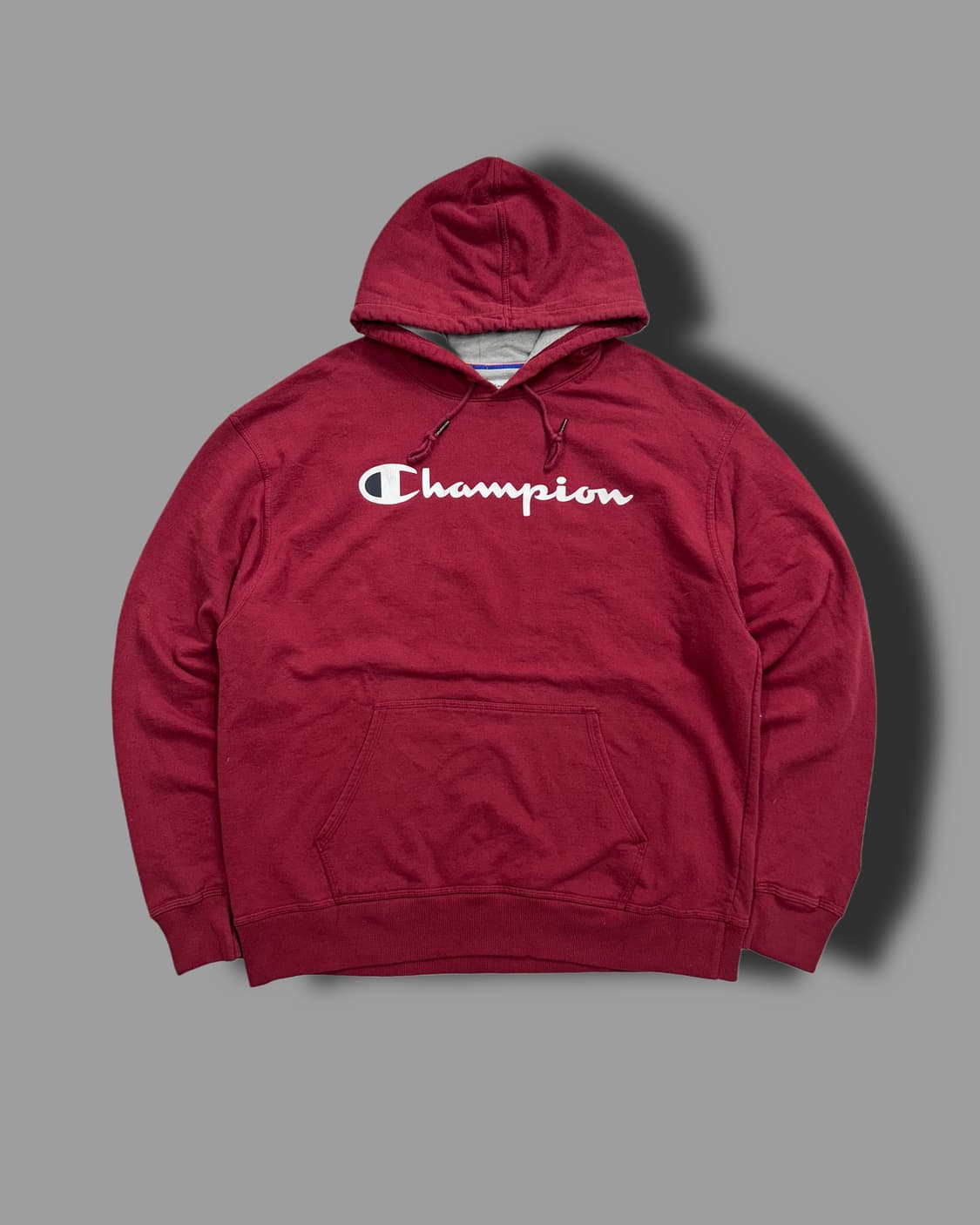 챔피온 버건디 빅로고 후드티 XL 상품이미지4