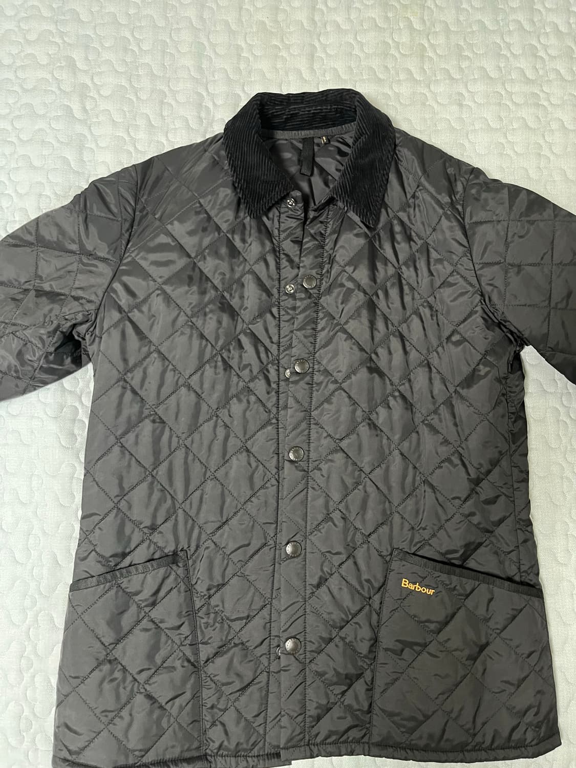 바버 퀼팅 자켓 블랙 상품이미지1