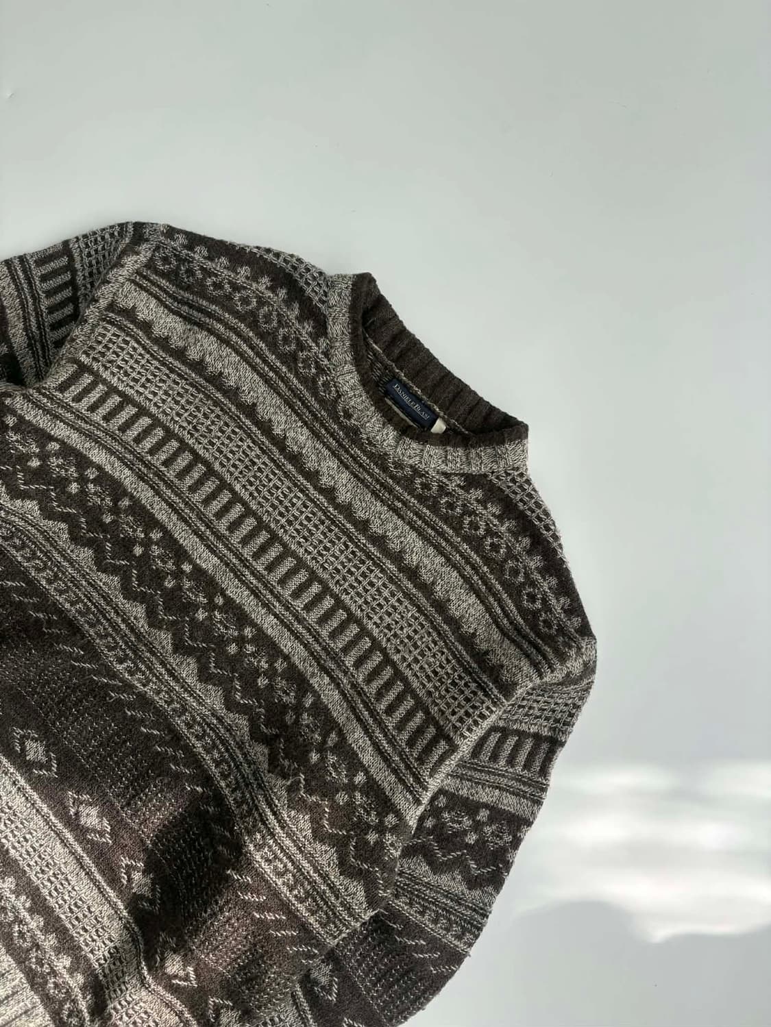 [L] 빈티지 울 패턴 니트 스웨터 madeinitaly 상품이미지6