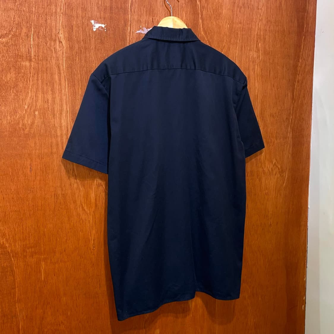 (M) Dickies 디키즈 자수 반팔 워크 셔츠 블랙 상품이미지2