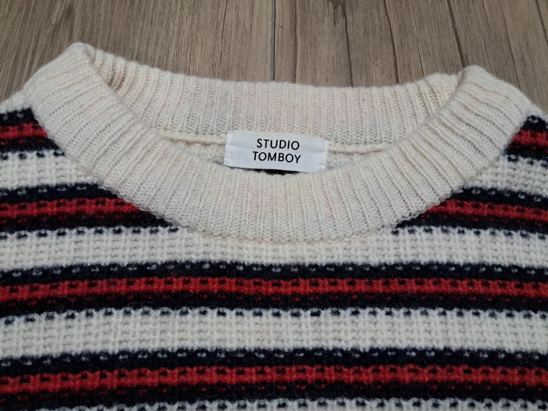 톰보이 크롭 스웨터 F 상품이미지6