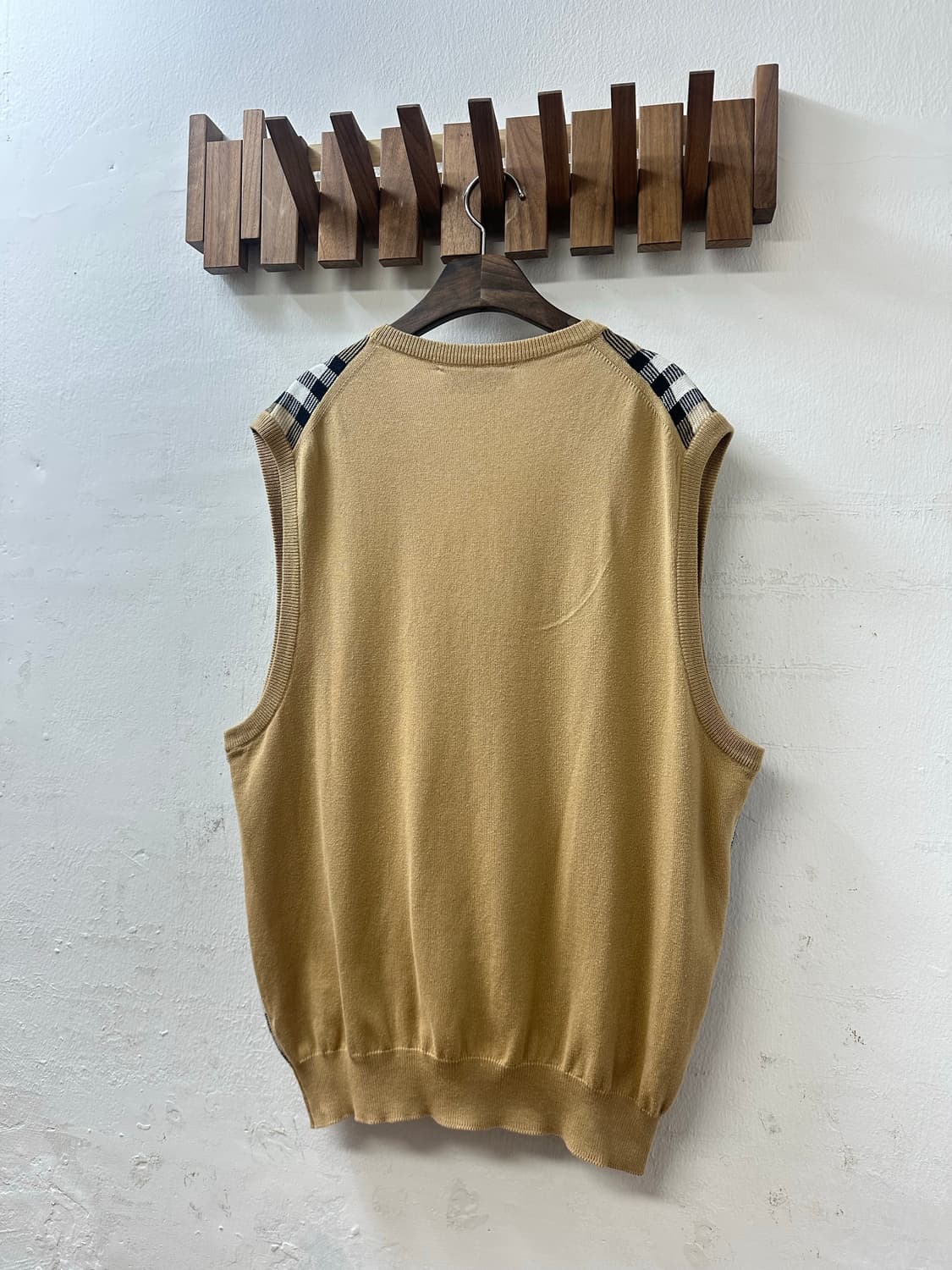 드라이완료 Burberry 버버리 울 혼방 노바체크 니트 베스트  상품이미지7