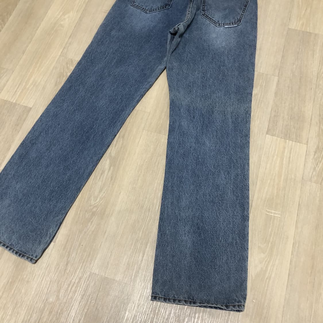 (30) 랩원오원 LAB101 베이직 브러쉬 워싱 스트레이트 데님 팬츠 상품이미지7