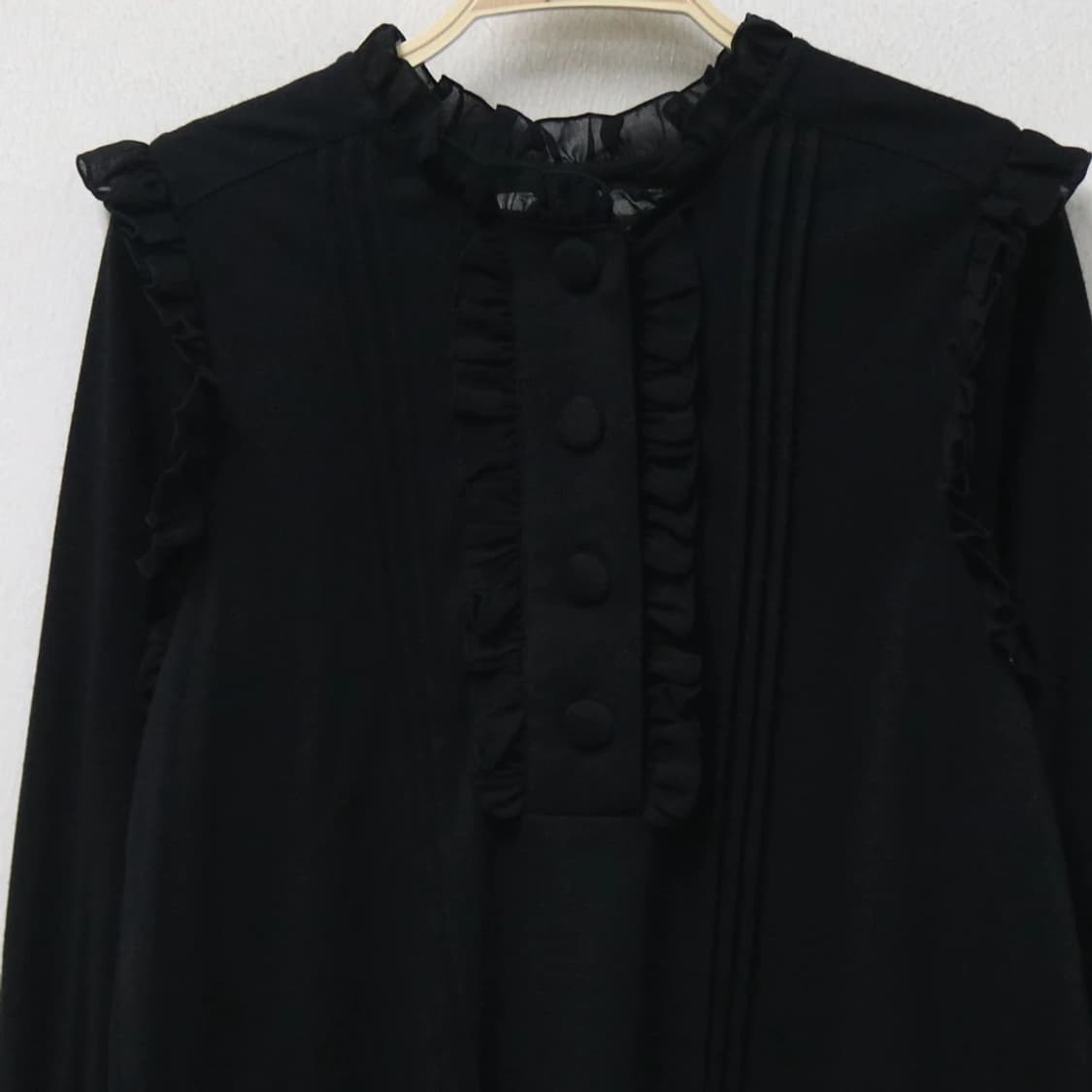 SUPREME LALA 프릴 쉬폰 블라우스 66479 상품이미지3