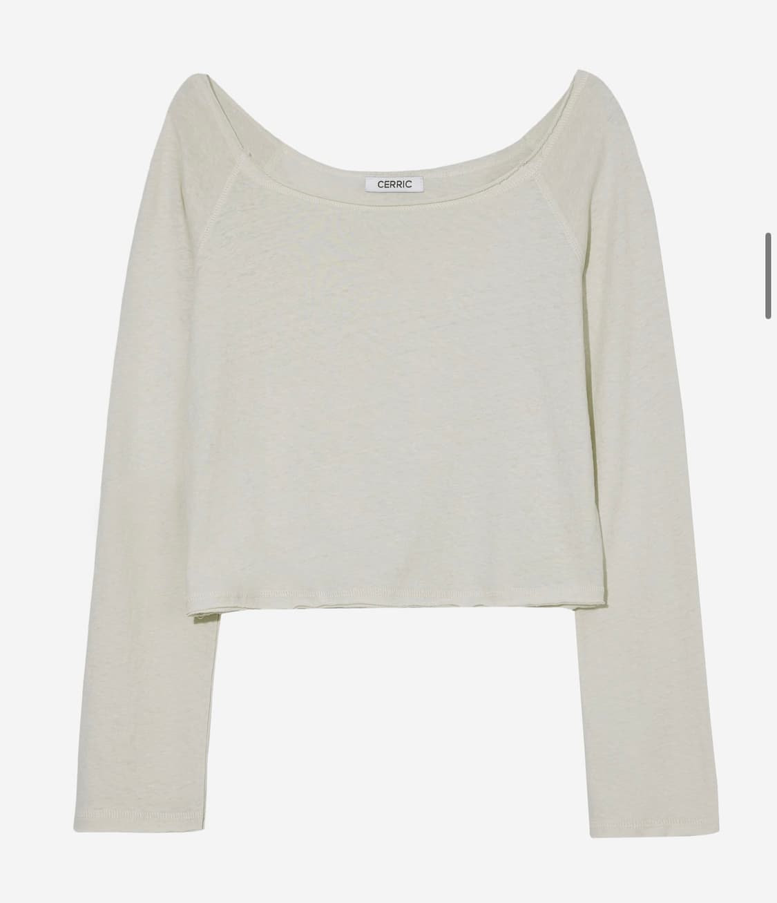RAW CUT BOAT NECK TOP / IVORY 상품이미지1