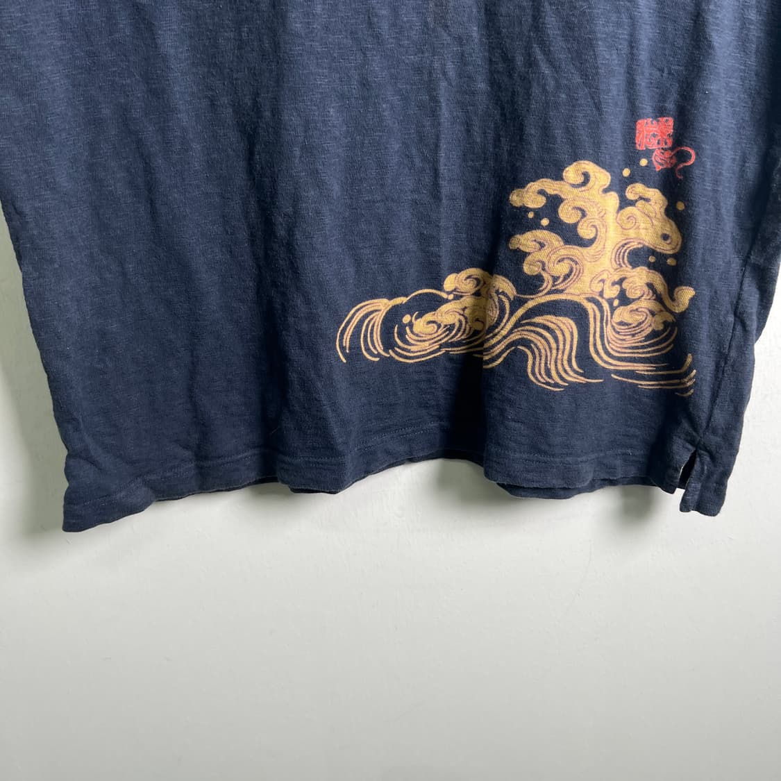 jpn vtg 빈티지 네이비 오리엔탈 그래픽 반팔 티셔츠 L 상품이미지6