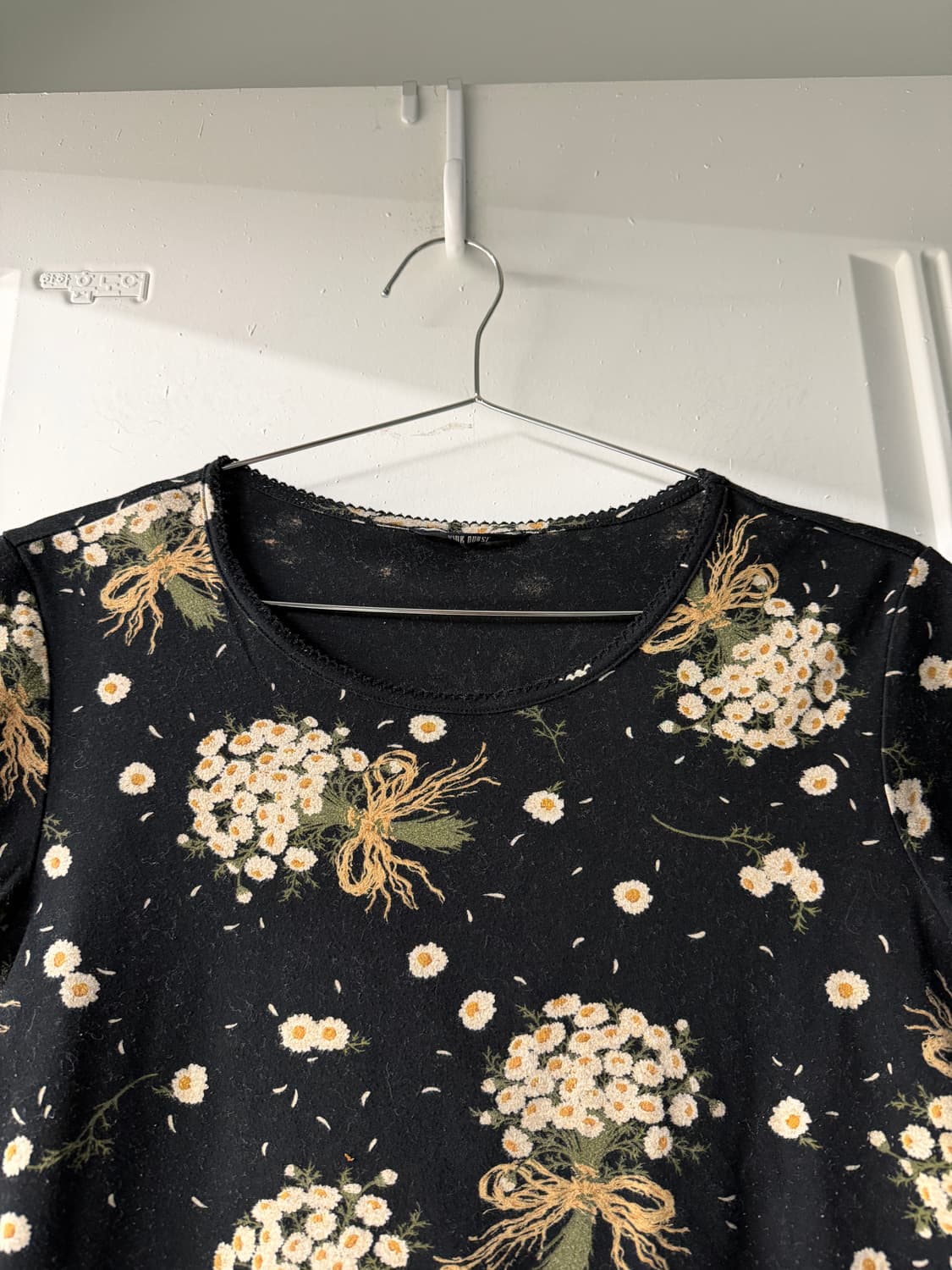 일본빈티지 핑크하우스 꽃패턴 레이스 탑 상품이미지5