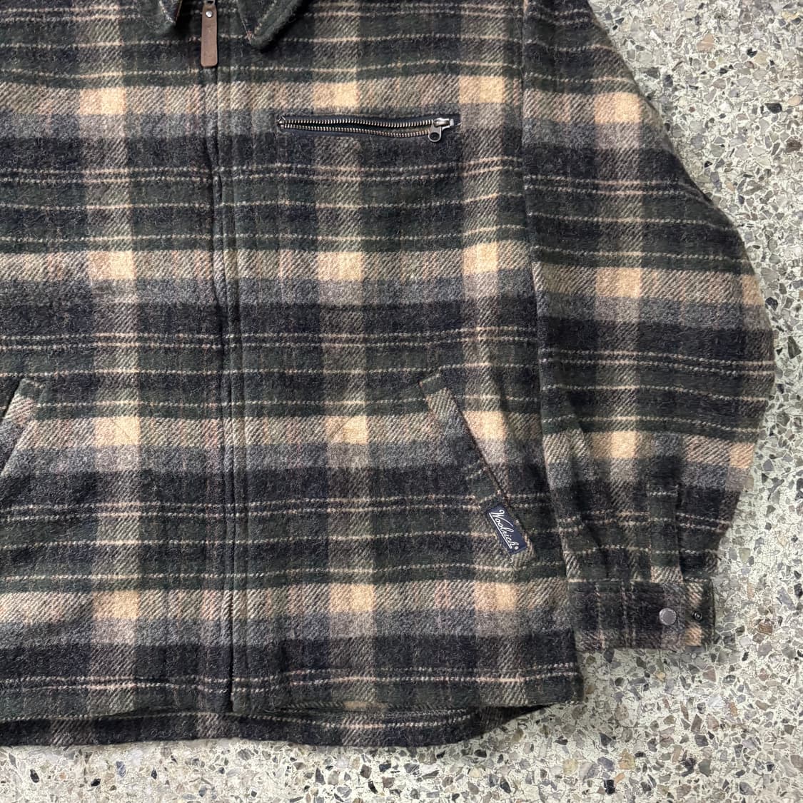 [M~L] Woolrich 울리치 체크 울 집업 자켓 상품이미지5