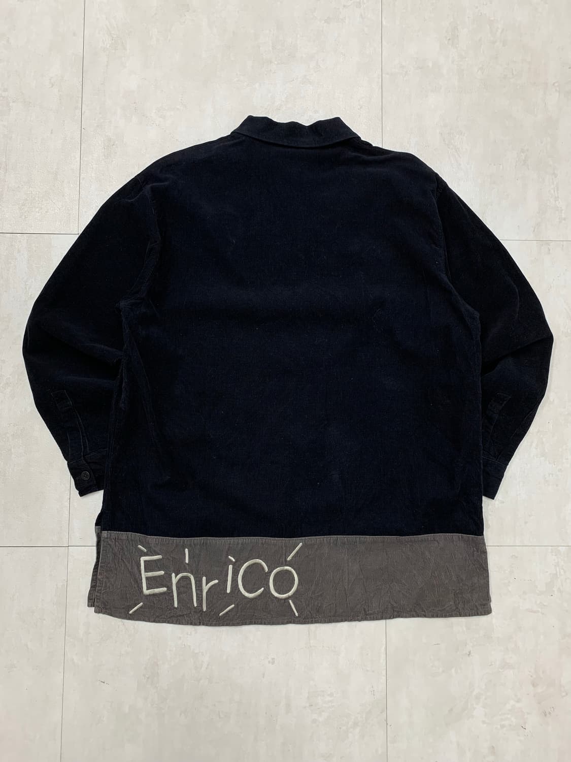 Enrico coveri 패턴 벨벳 셔츠 #671 상품이미지7