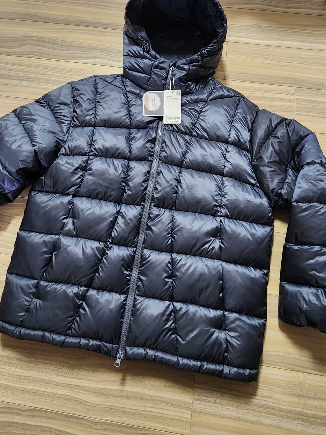 스파오씬라이트후드경량패딩점퍼L 상품이미지1