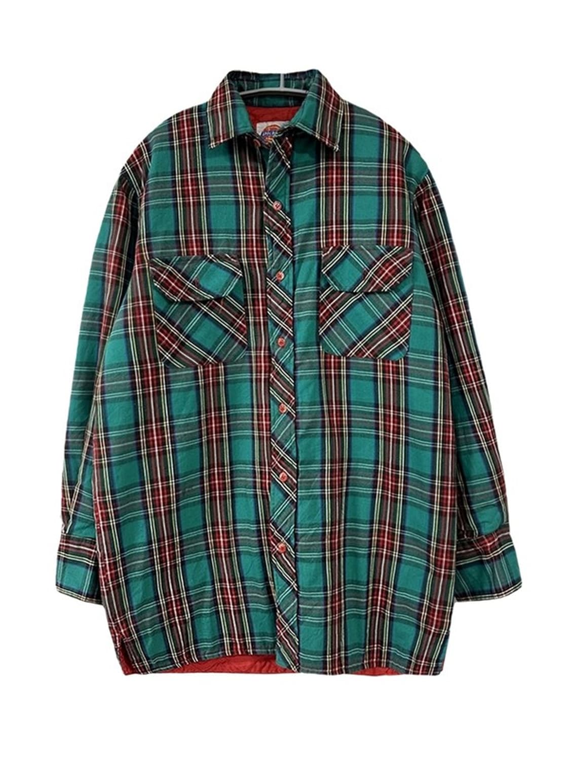 [S] DICKIES 디키즈 코튼체크패턴 안감퀼팅 셔츠플란넬 상품이미지1