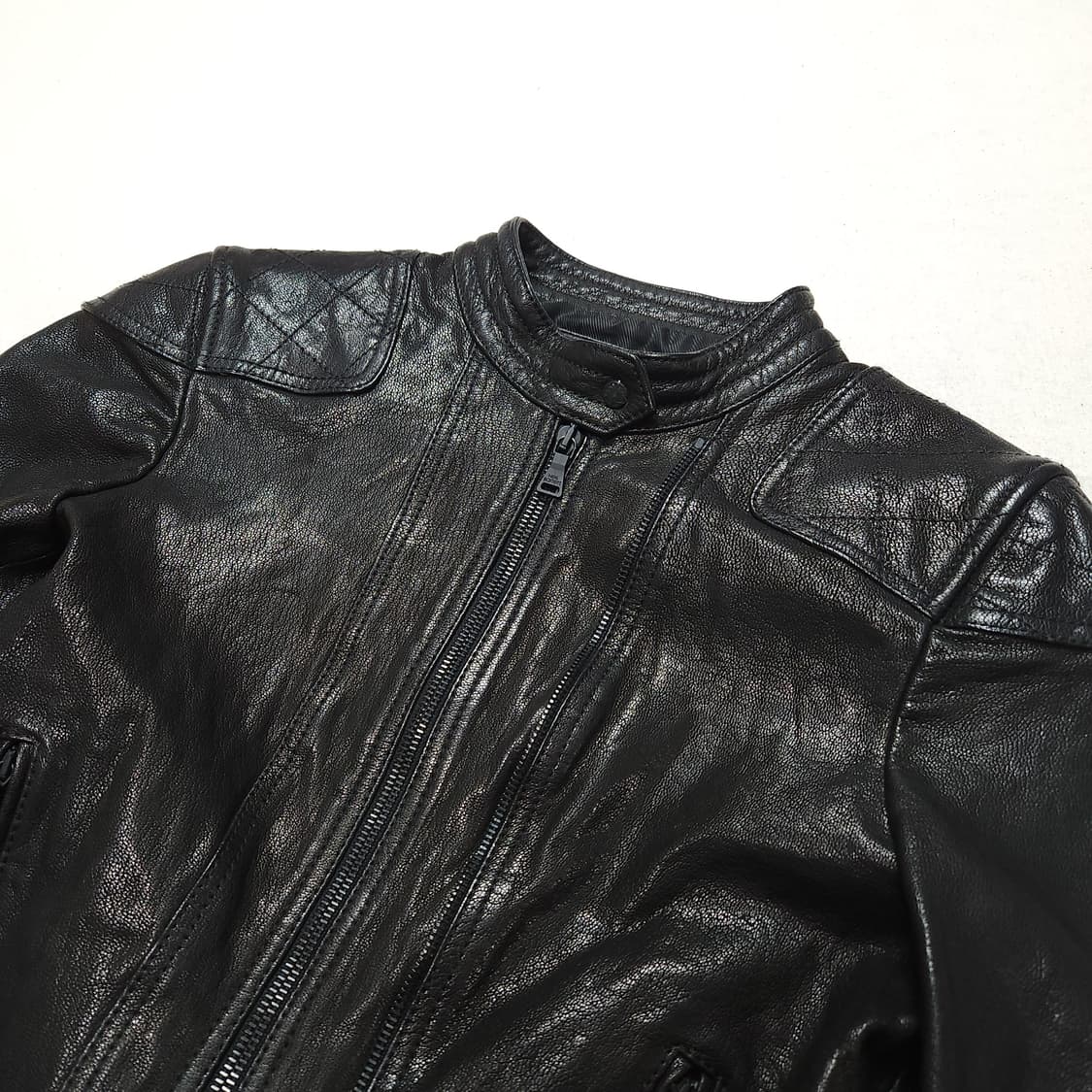[XXS] 닐바렛 램레더 바이커 자켓 상품이미지3