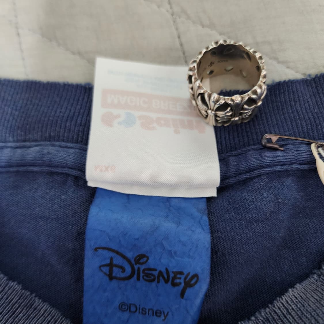 [XL] 세인트미카엘 디즈니 판타지아 미키 티셔츠 네이비 상품이미지5