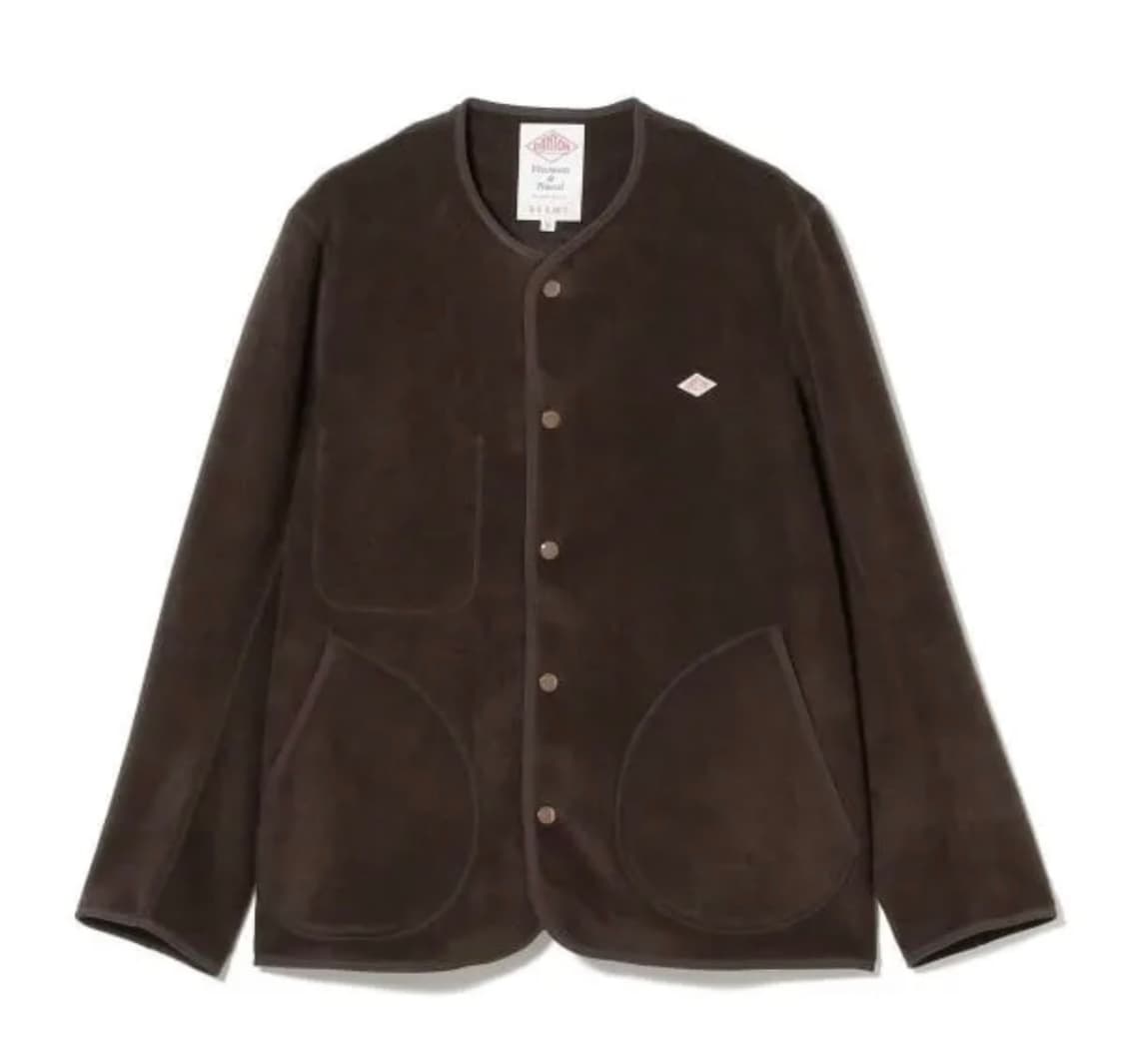 단톤x빔즈 별주 플리스 자켓 브라운 L 사이즈 상품이미지4