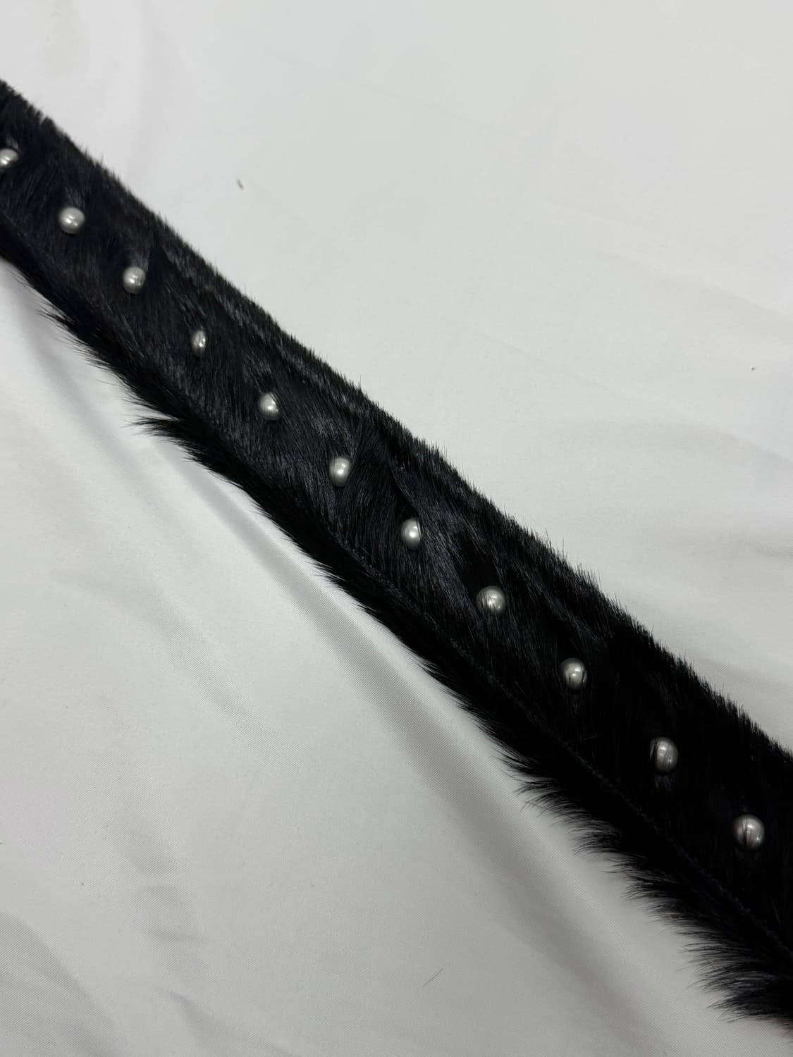 드리스 반 노튼 카프 헤어 스터드 벨트 상품이미지4