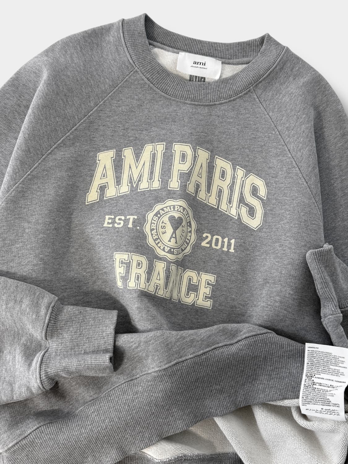아미 루즈핏 파리프랑스 프린팅 스웻셔츠 상품이미지2