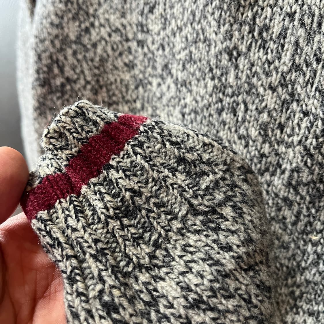 00s 랄프로렌 럭비 라인 솔카라 니트 상품이미지5