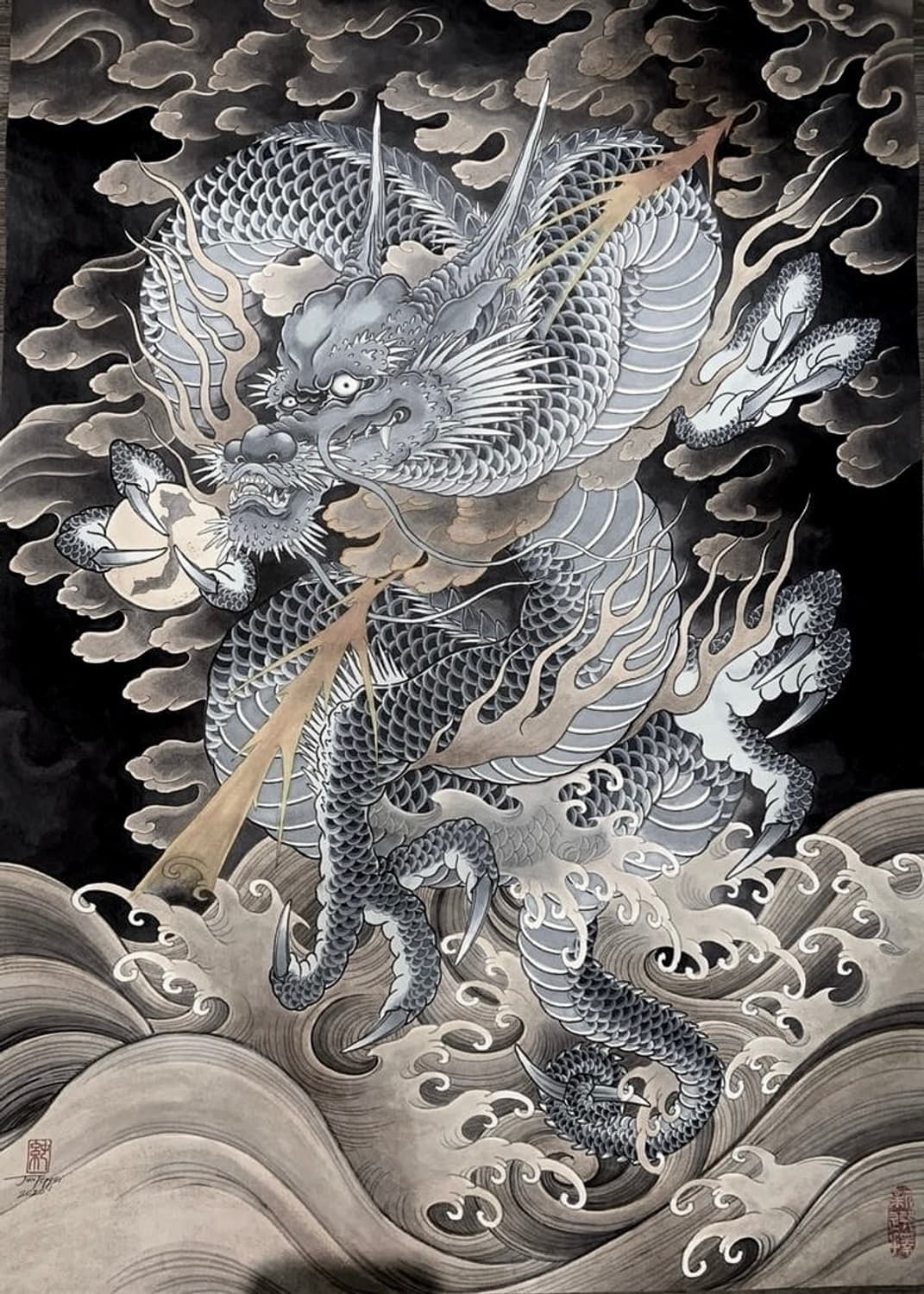 [ 🐉 운룡도: 雲龍圖 ] - BLUE 상품이미지6