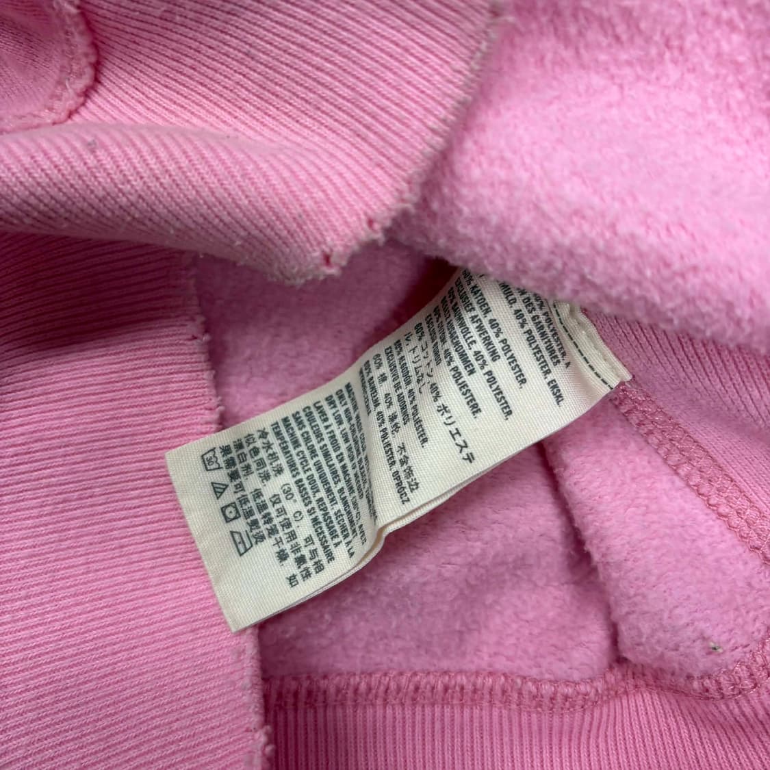 아베크롭비 y2k 여리핏 베이비핑크 걸즈 후드집업 희귀져지(S) 상품이미지6