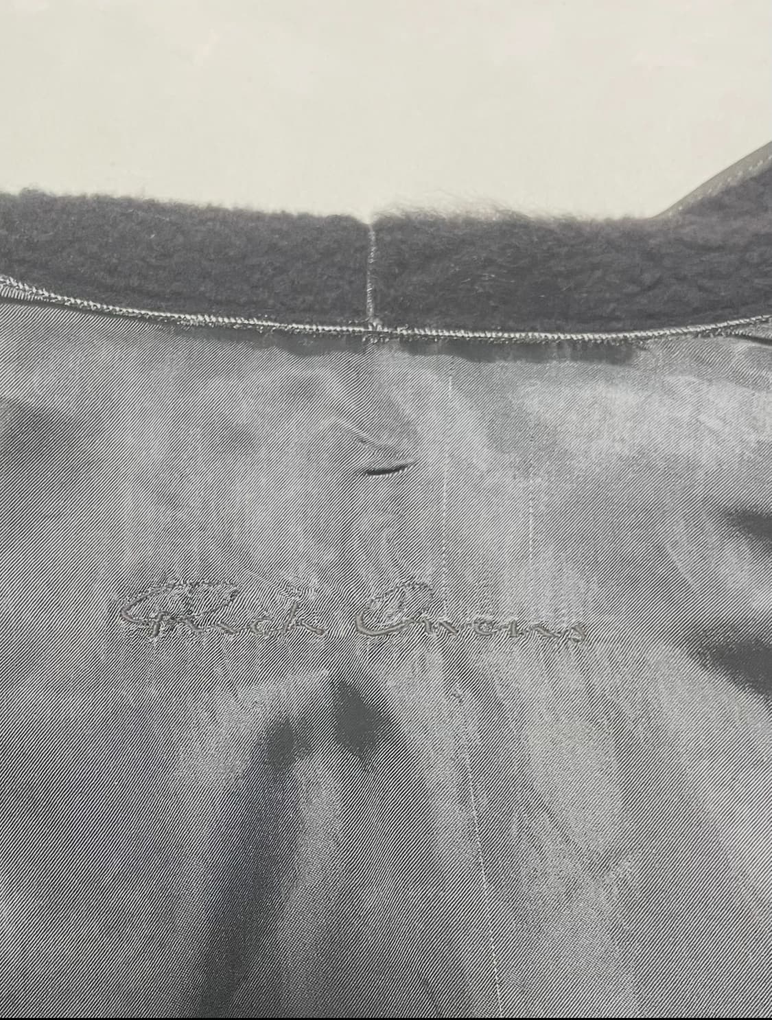 릭오웬스 13fw 하이넥 램스킨 사선지퍼 레더자켓 상품이미지7