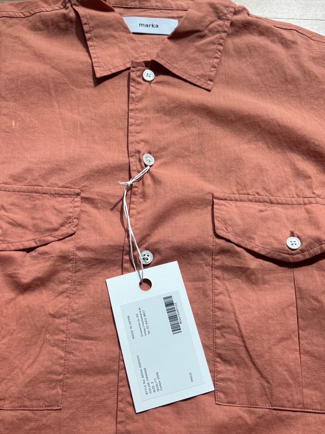 [새상품] 마카웨어 마카 오렌지 여름 린넨 셔츠 상품이미지3