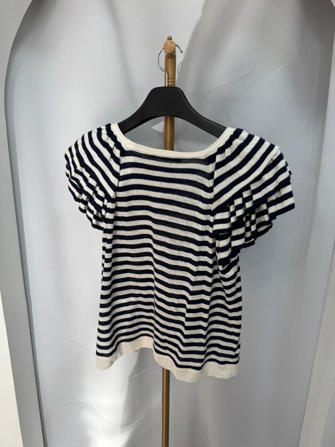 디올 스트라이프 니트 반팔티 36사이즈 상품이미지2