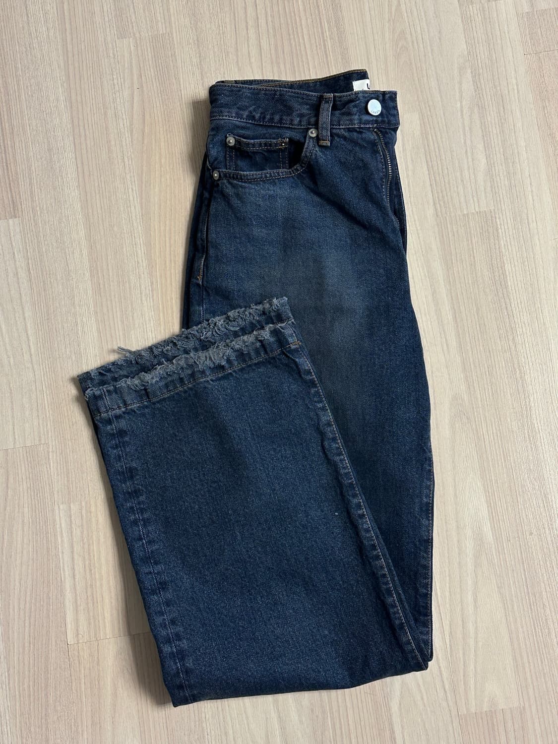 destroyed hemline jeans vintage blue 상품이미지1